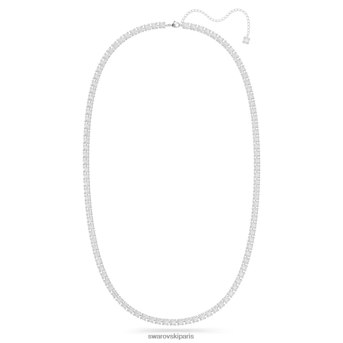 accessoires Swarovski ceinture taille carrée, blanc, rhodié RZD0XJ1492