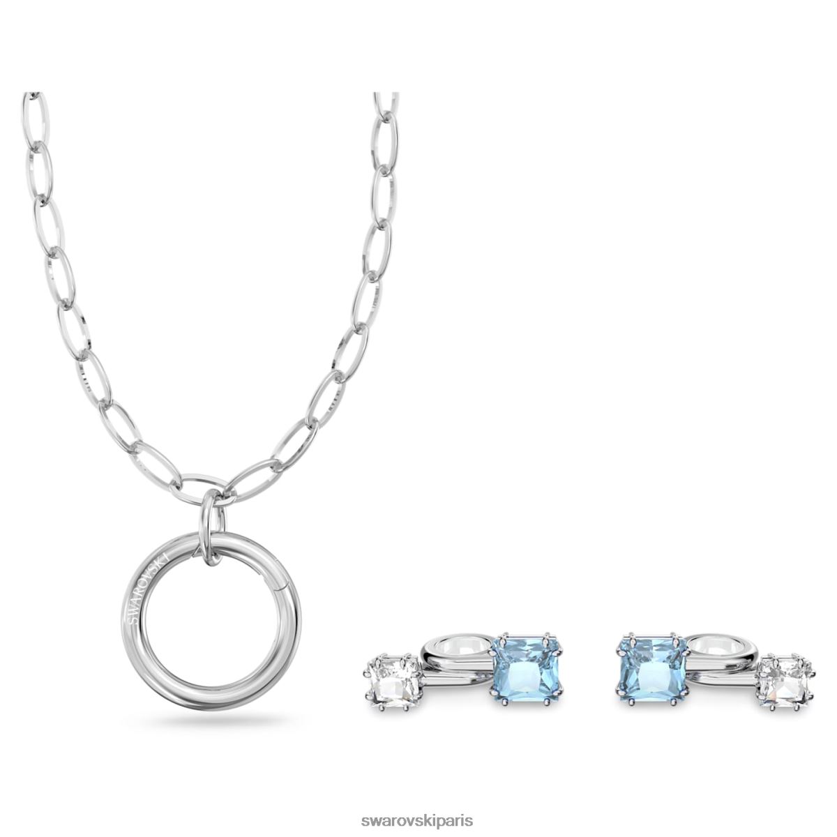 accessoires Swarovski bijoux en cosse bleu, plaqué argent RZD0XJ1426