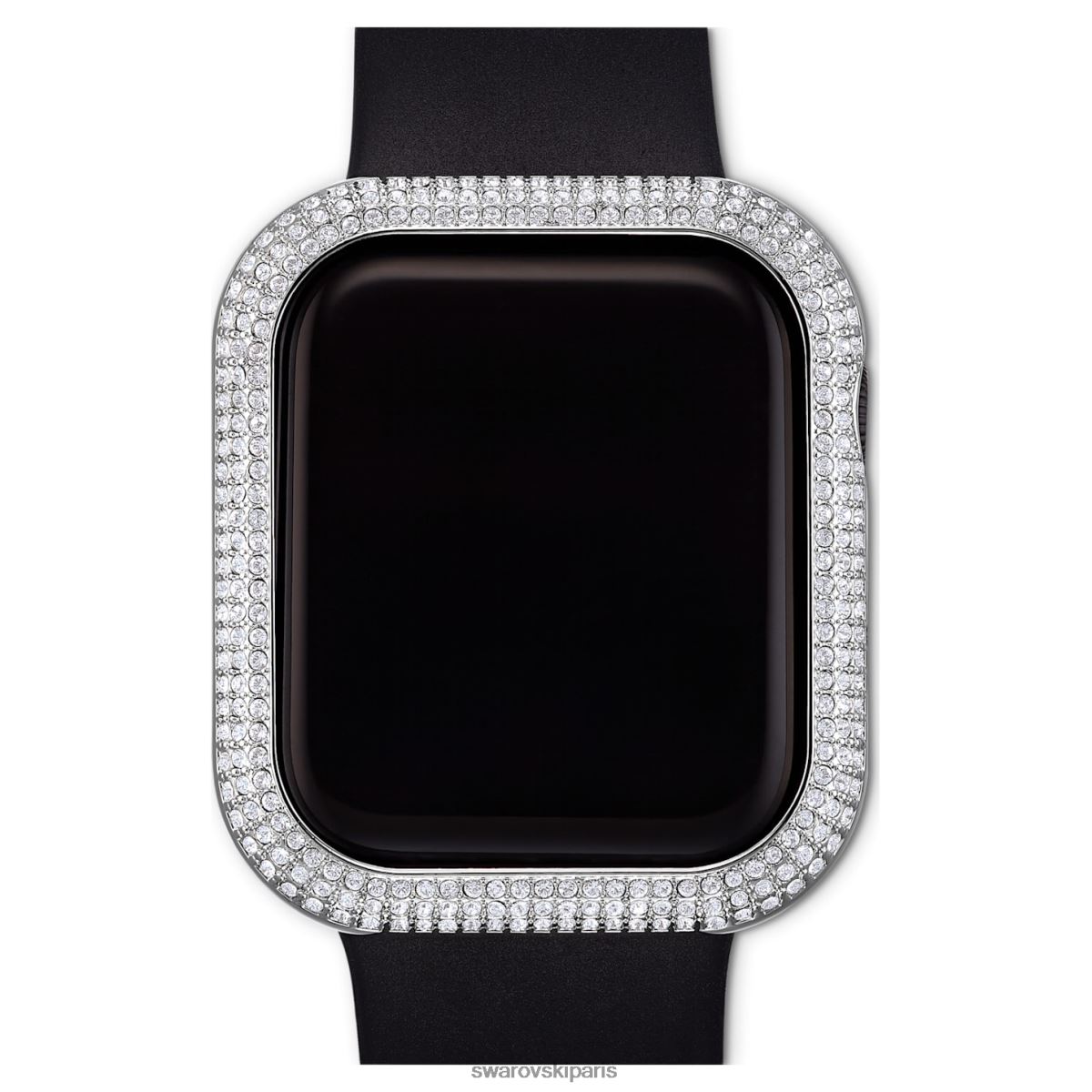 accessoires Swarovski coque scintillante compatible avec apple watch ton argenté RZD0XJ1417