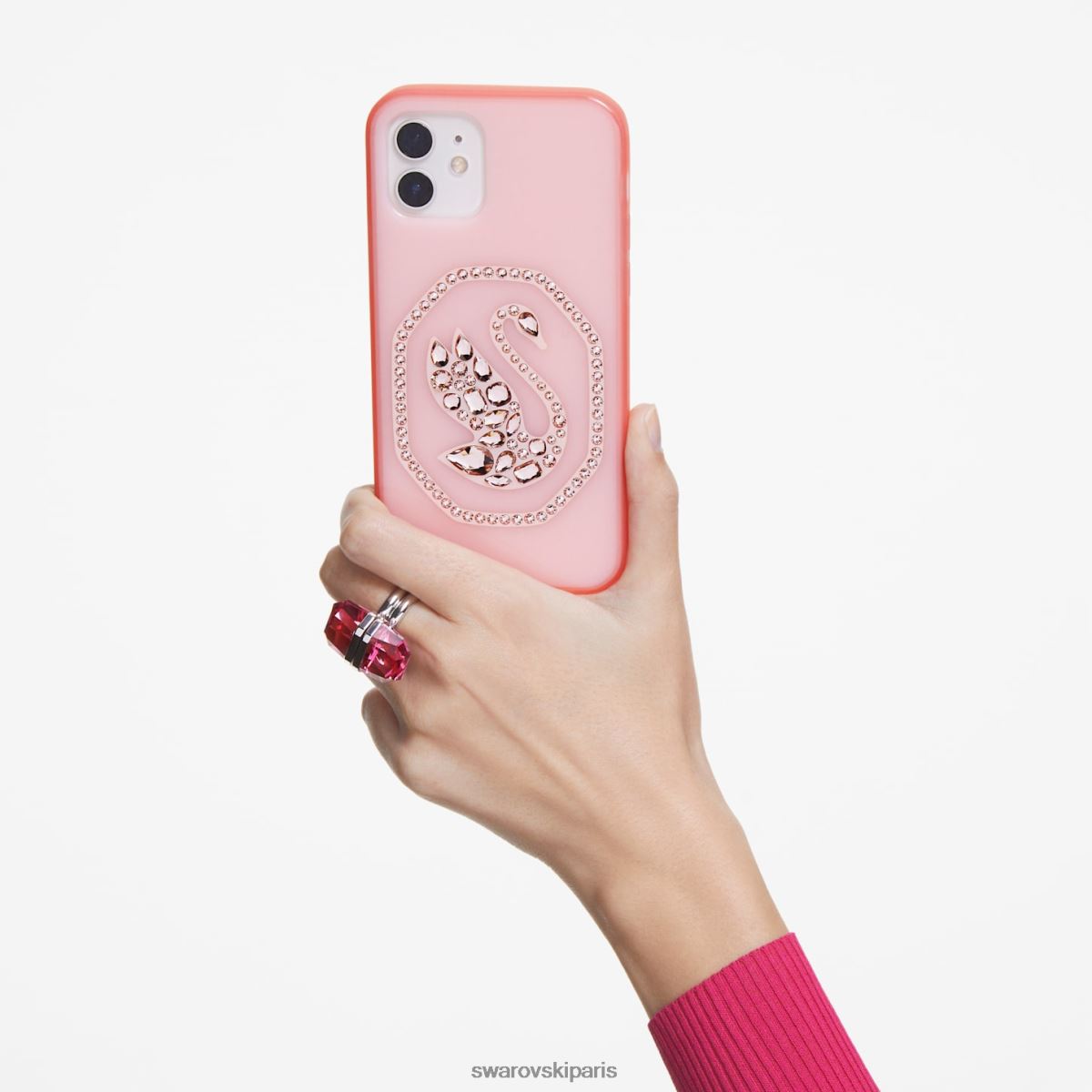 accessoires Swarovski étui pour smartphone rose pâle RZD0XJ1372