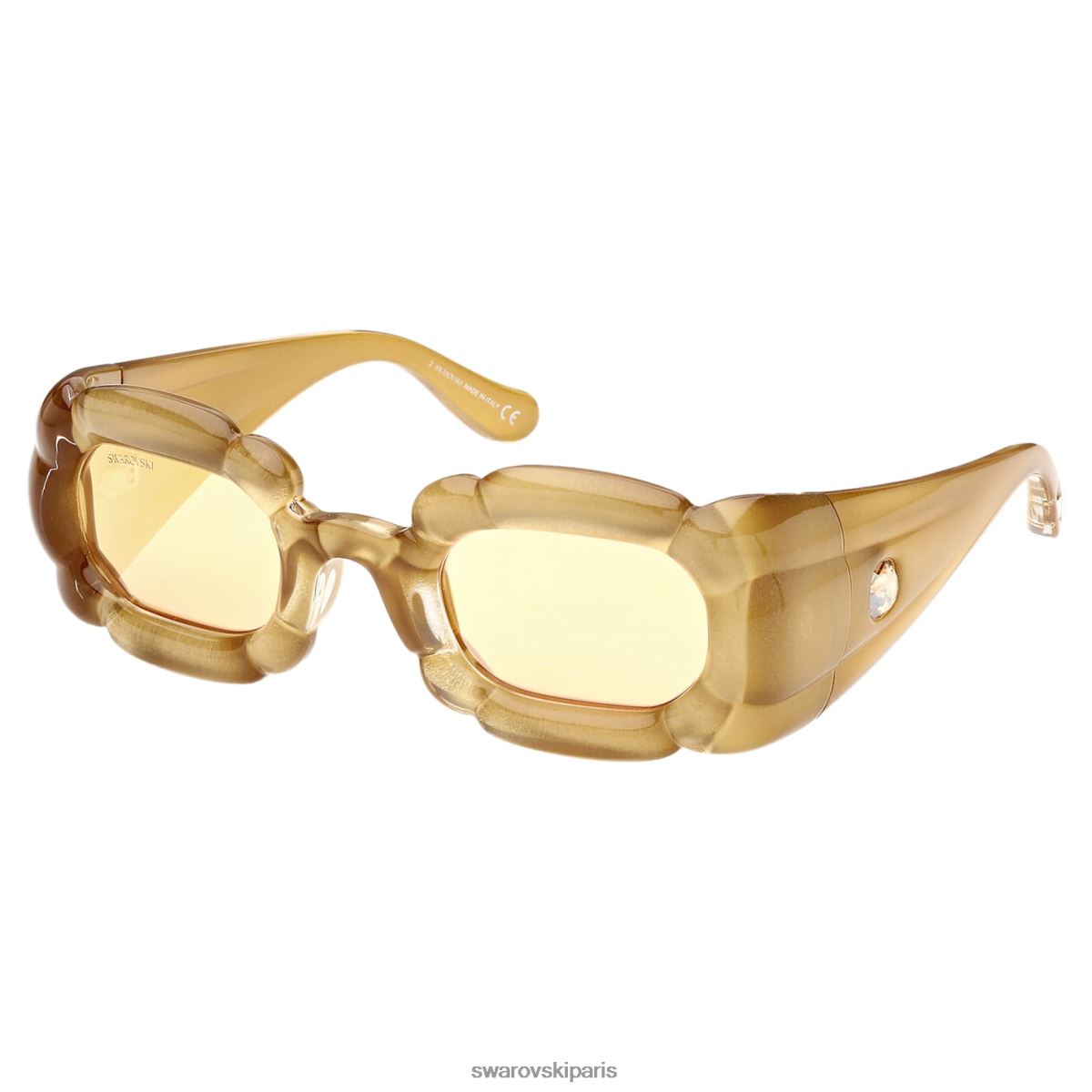 accessoires Swarovski des lunettes de soleil déclaration, sk0335 32u, ton doré RZD0XJ1464