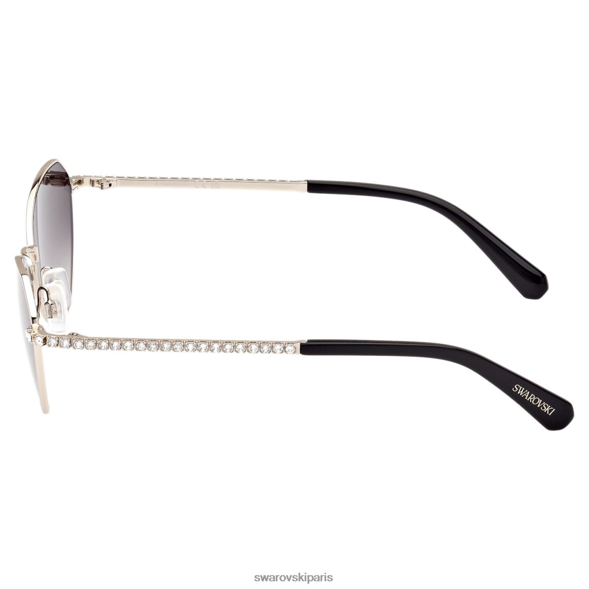 accessoires Swarovski des lunettes de soleil teinte dégradée, sk0386 32b, noir RZD0XJ1457