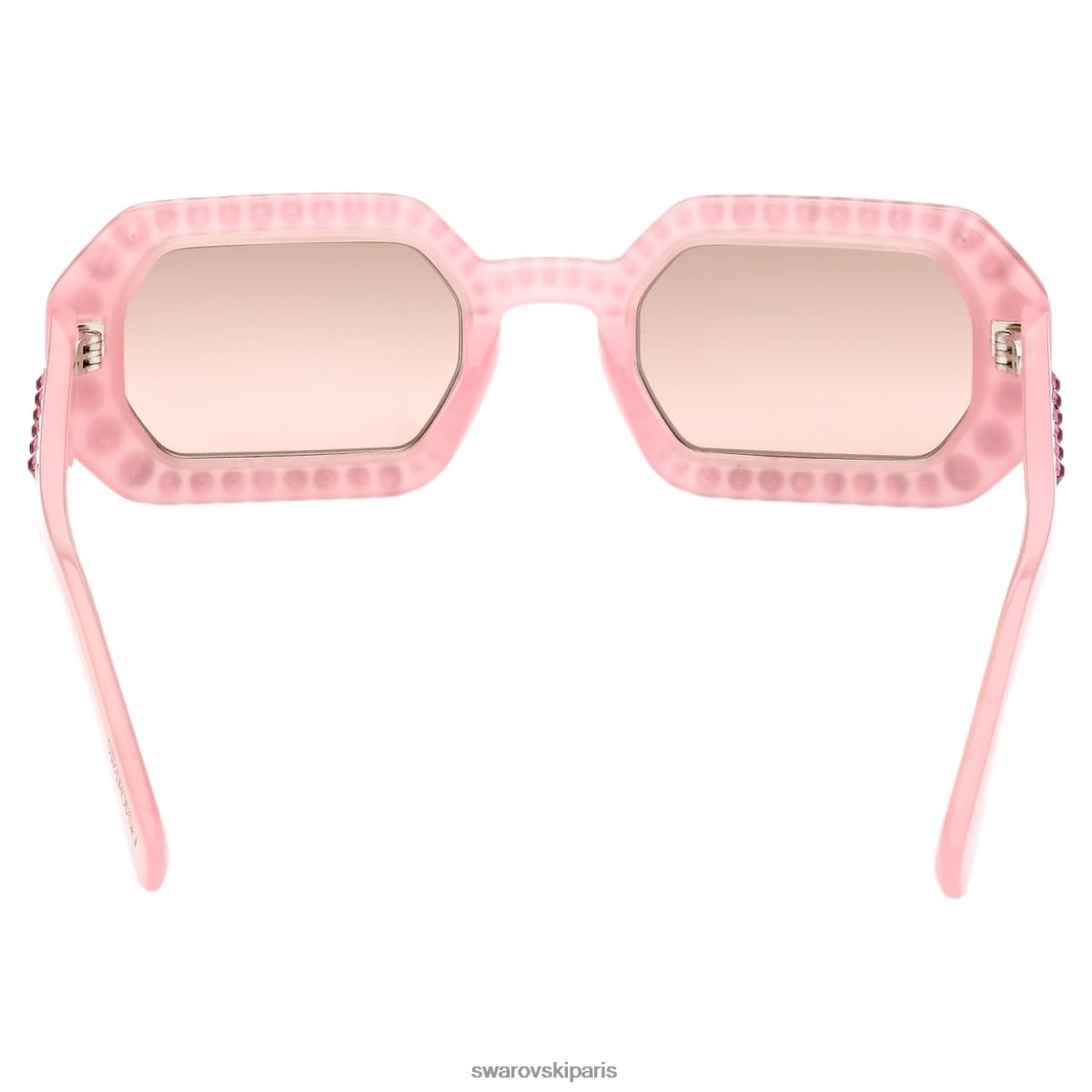 accessoires Swarovski lunettes de soleil forme octogonale pavé, sk0345 72u, rose RZD0XJ1447