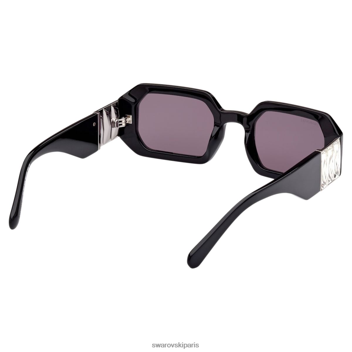 accessoires Swarovski lunettes de soleil forme octogonale sk0387 01a, noir RZD0XJ1442