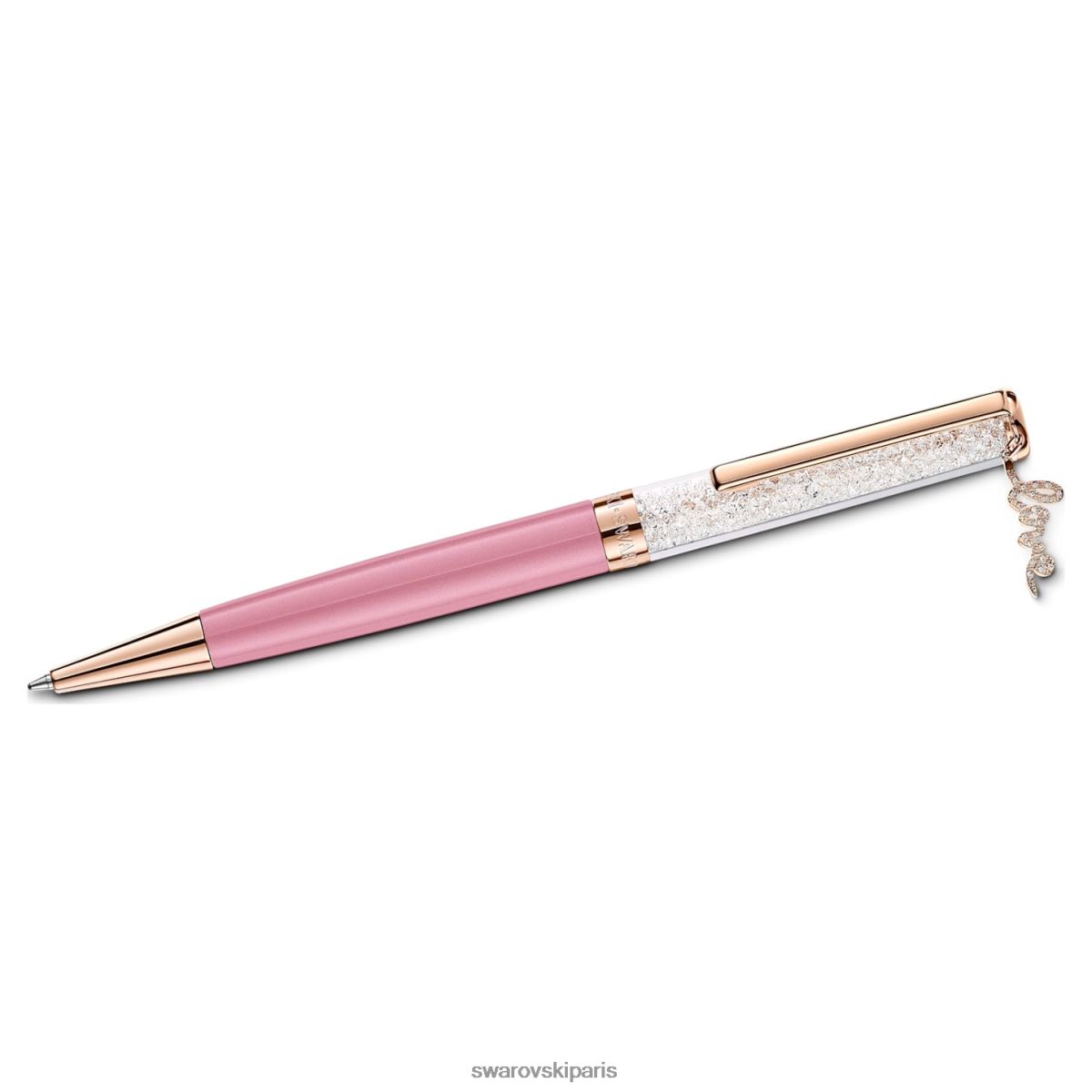 accessoires Swarovski stylo à bille amour cristallin rose, laqué rose RZD0XJ1282