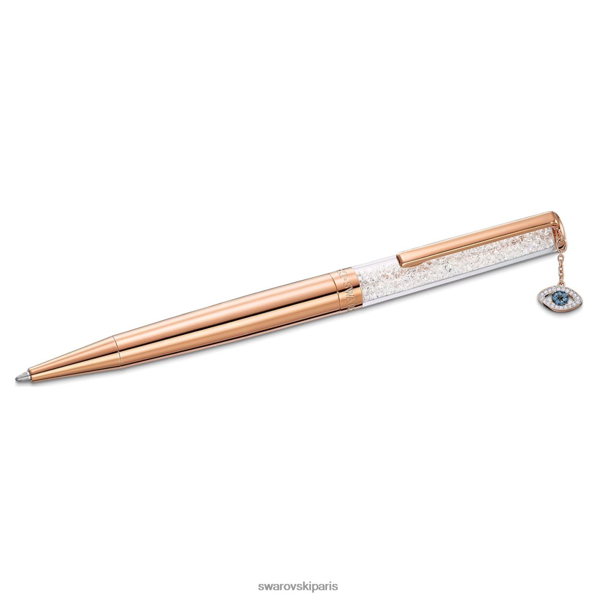 accessoires Swarovski stylo à bille cristallin mauvais œil, ton or rose, plaqué ton or rose RZD0XJ1290