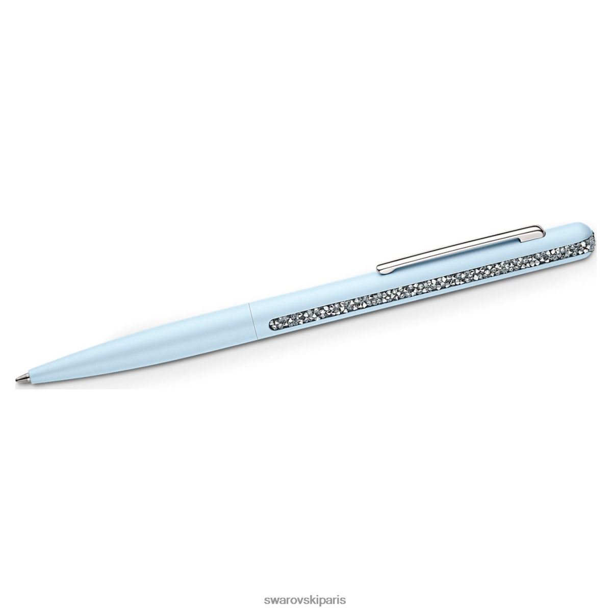 accessoires Swarovski stylo à bille scintillant en cristal bleu, laqué bleu, chromé RZD0XJ1274