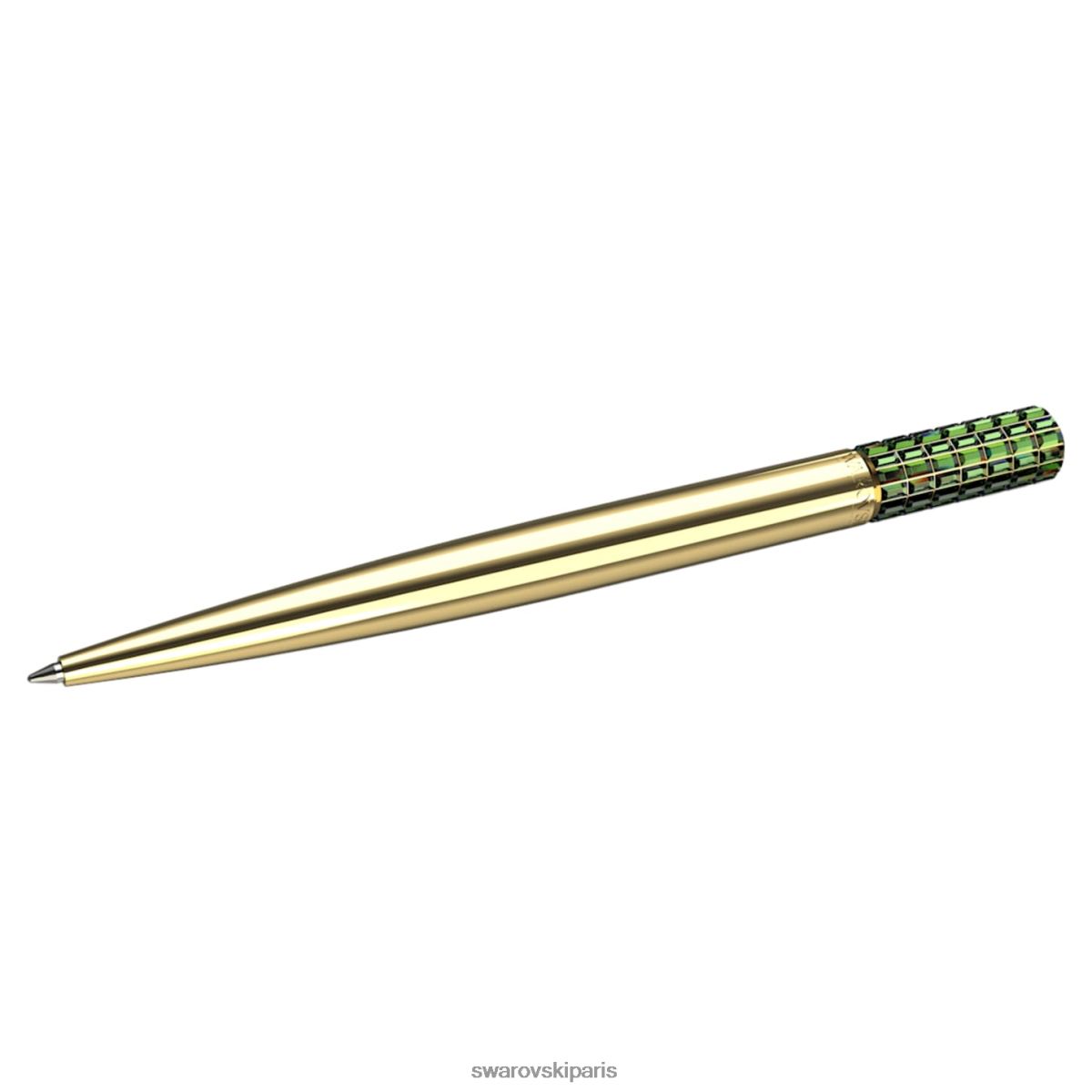 accessoires Swarovski stylo à bille vert, plaqué doré RZD0XJ1304