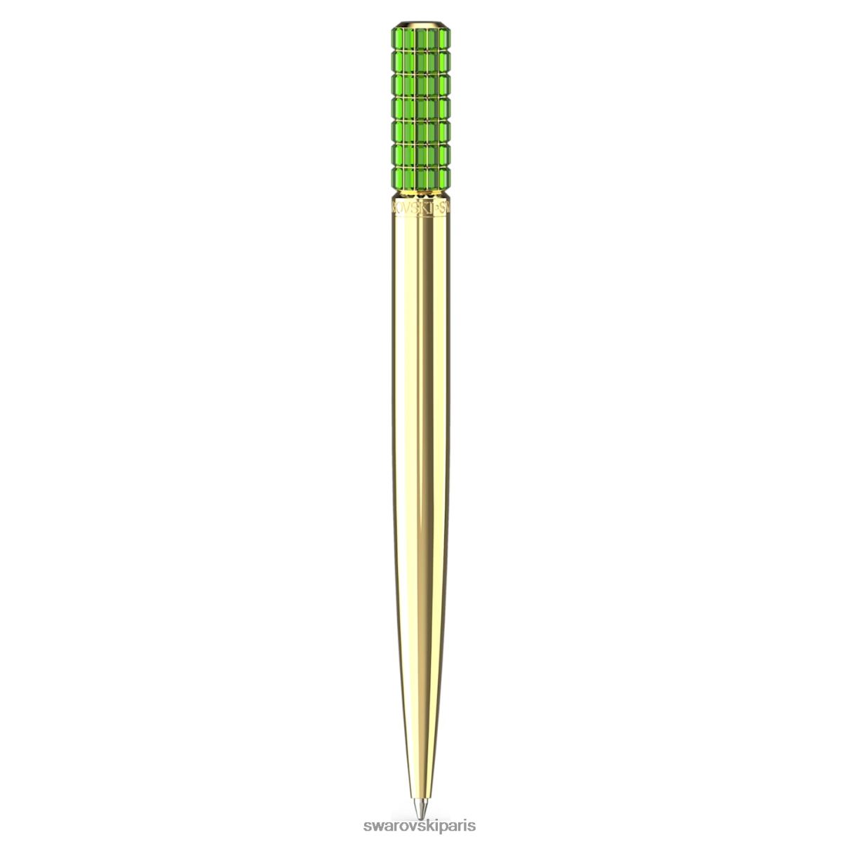 accessoires Swarovski stylo à bille vert, plaqué doré RZD0XJ1304