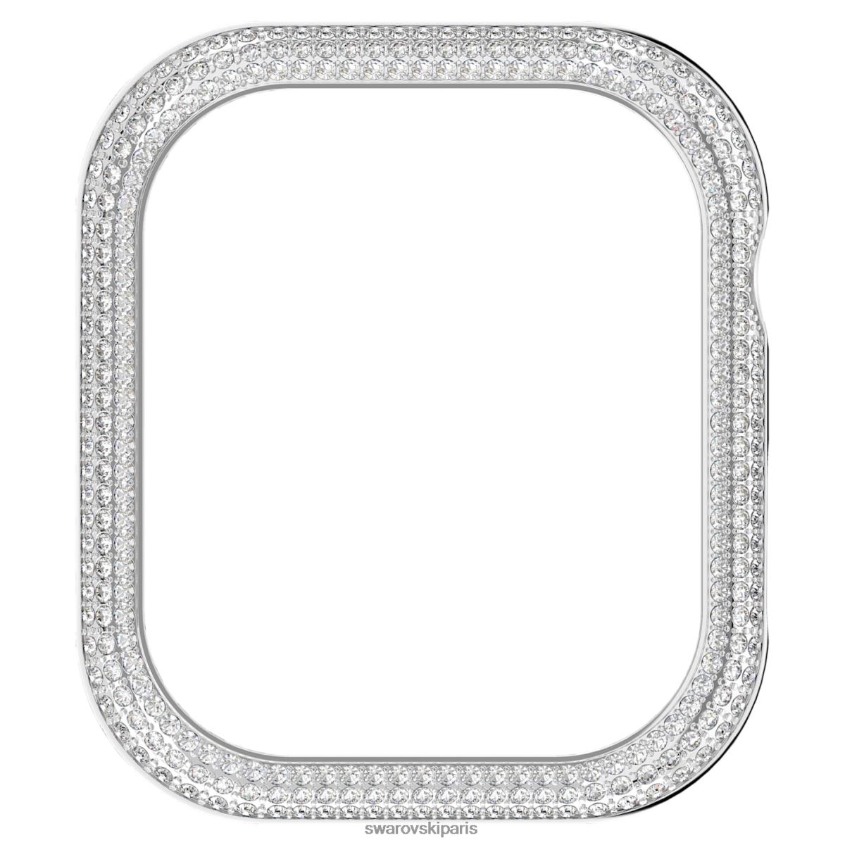 accessoires Swarovski coque scintillante compatible avec apple watch ton argenté RZD0XJ1415