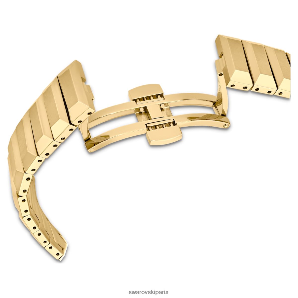 accessoires Swarovski montre 37 mm fabrication suisse, bracelet en métal, ton doré, finition dorée RZD0XJ1145