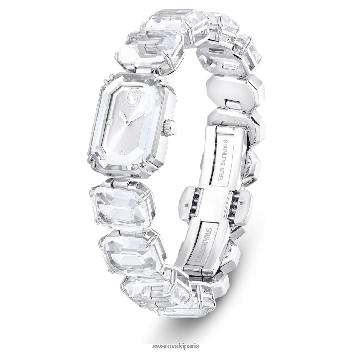 accessoires Swarovski montre bracelet taille octogonale, blanc, acier inoxydable RZD0XJ1225