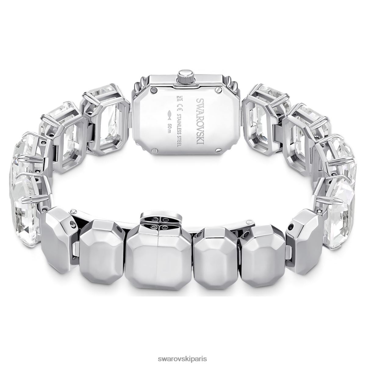 accessoires Swarovski montre bracelet taille octogonale, blanc, acier inoxydable RZD0XJ1225