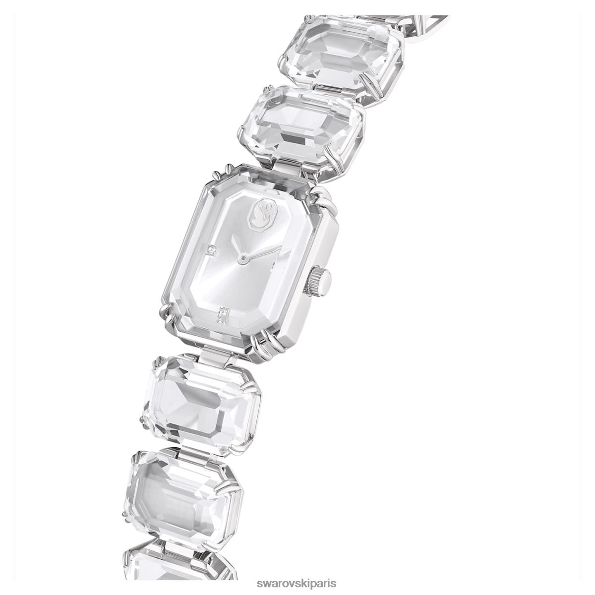 accessoires Swarovski montre bracelet taille octogonale, blanc, acier inoxydable RZD0XJ1225