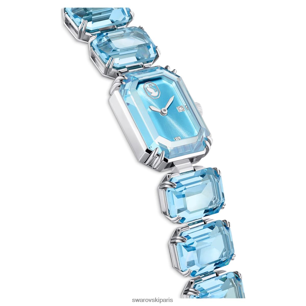 accessoires Swarovski montre bracelet taille octogonale, bleu, acier inoxydable RZD0XJ1219