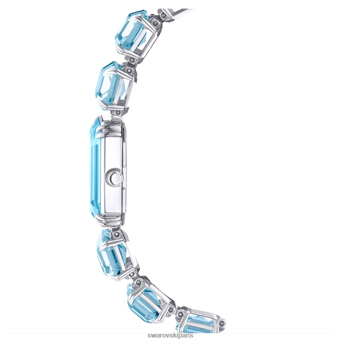 accessoires Swarovski montre bracelet taille octogonale, bleu, acier inoxydable RZD0XJ1219