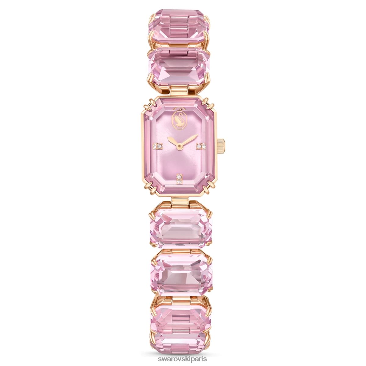accessoires Swarovski montre bracelet taille octogonale, rose, finition doré rose RZD0XJ1200