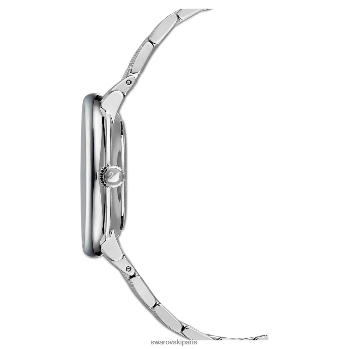 accessoires Swarovski montre cristalline chic fabrication suisse, bracelet en métal, ton argenté, acier inoxydable RZD0XJ1244