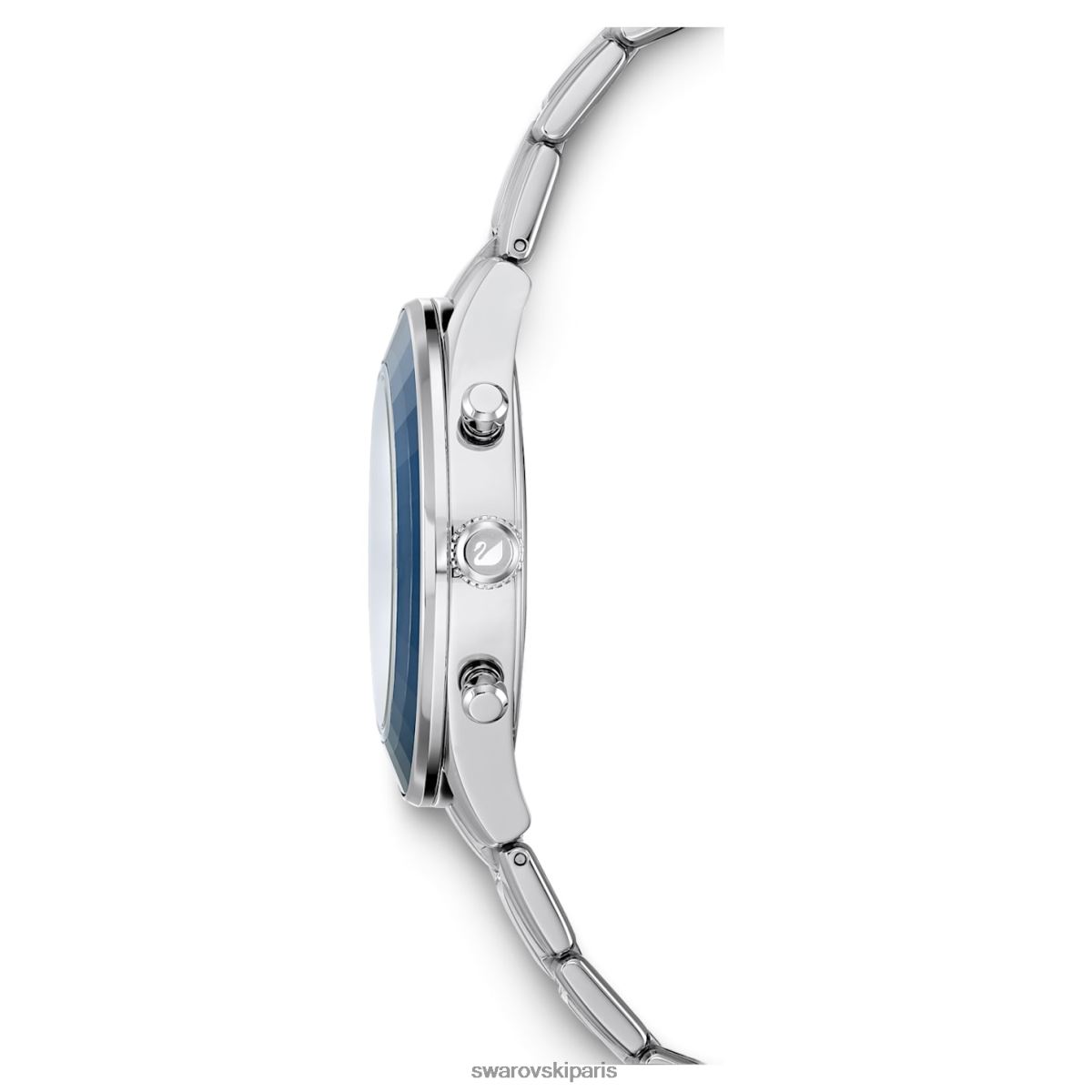 accessoires Swarovski montre de sport octea lux fabrication suisse, bracelet en métal, bleu, acier inoxydable RZD0XJ1246