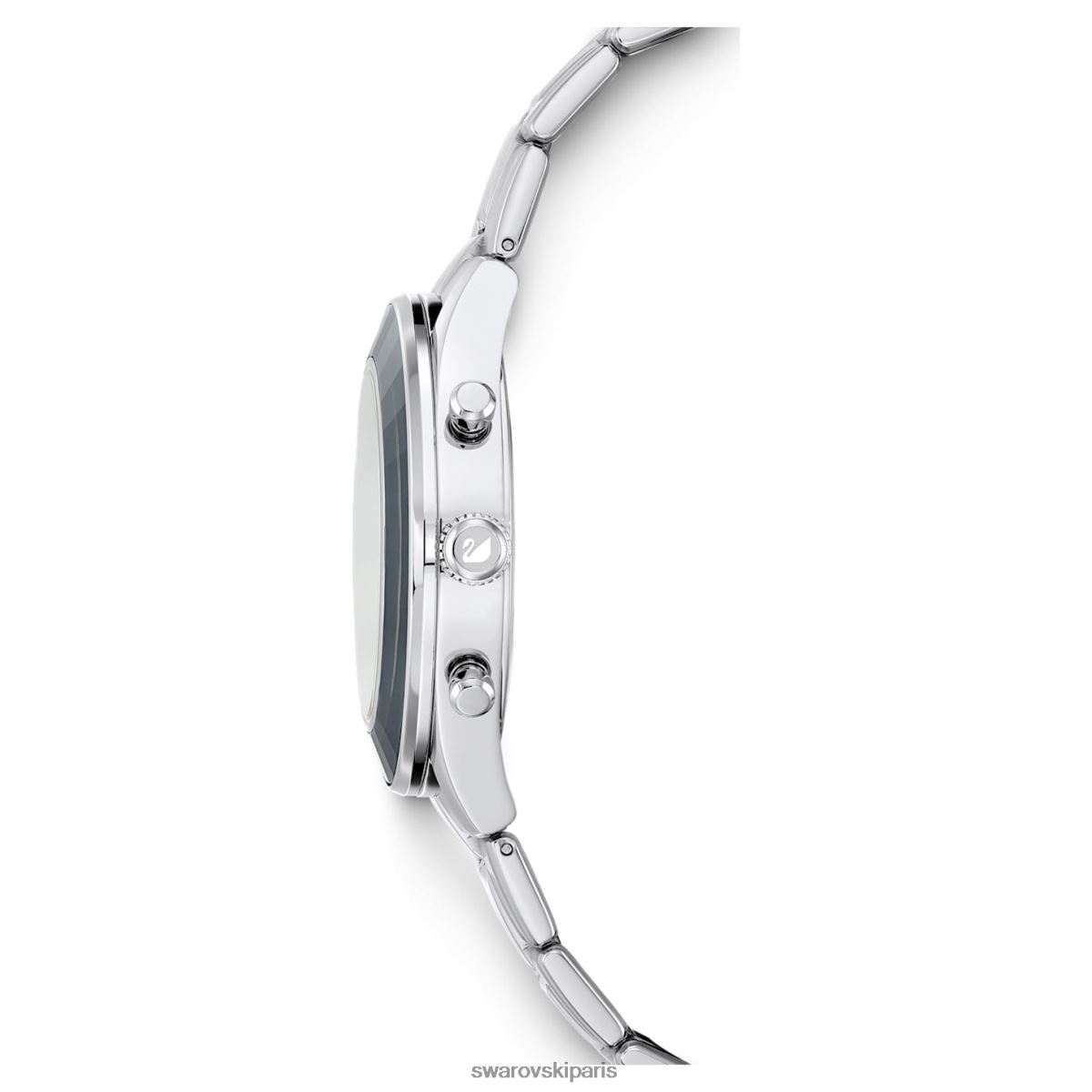 accessoires Swarovski montre de sport octea lux fabrication suisse, bracelet en métal, noir, acier inoxydable RZD0XJ1243