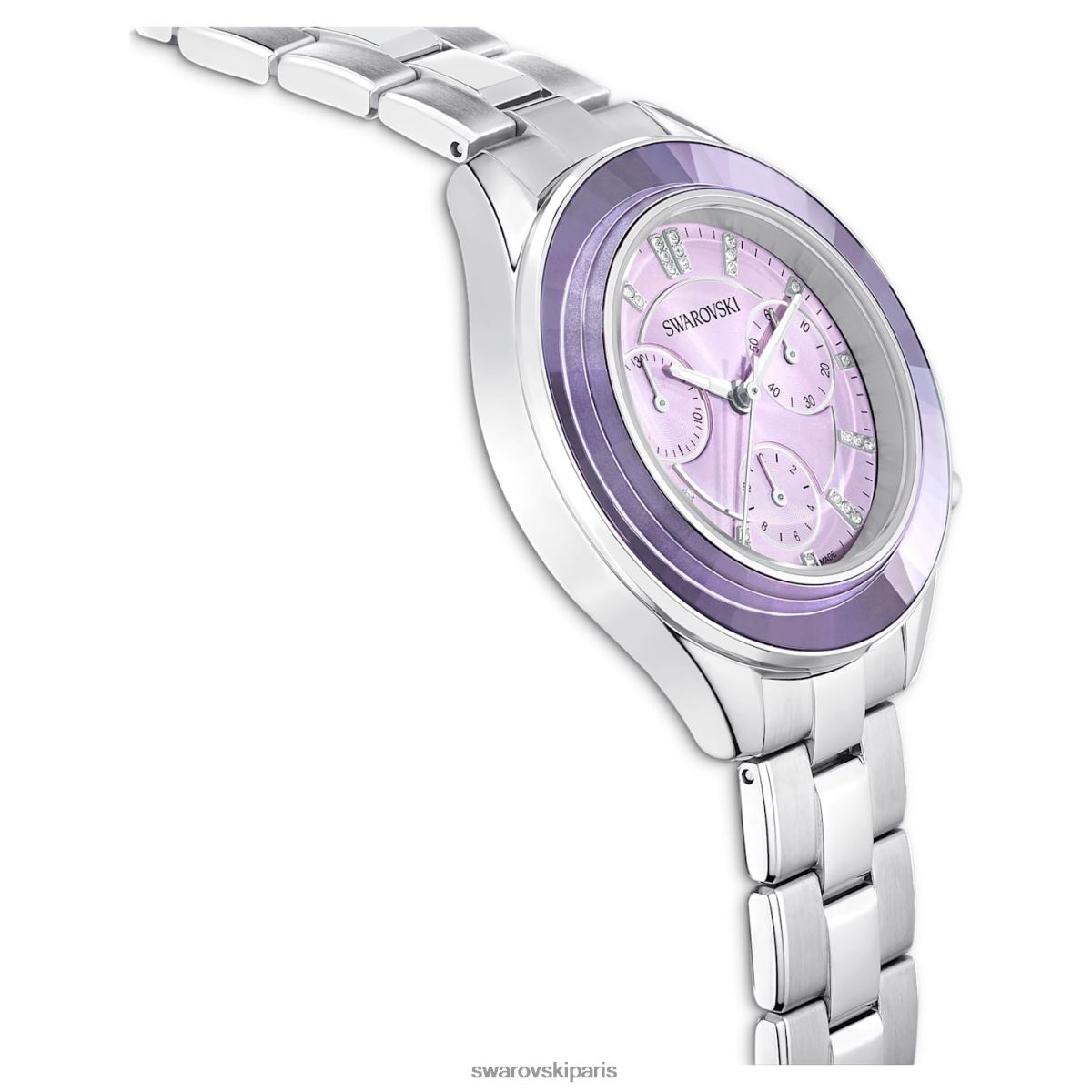 accessoires Swarovski montre de sport octea lux fabrication suisse, bracelet en métal, violet, acier inoxydable RZD0XJ1226