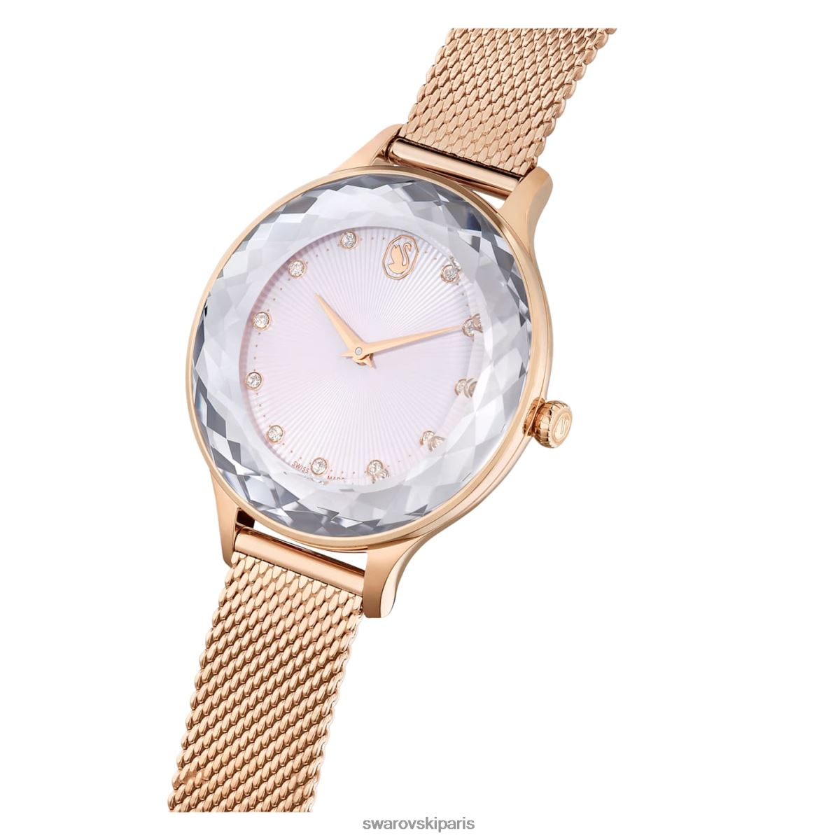 accessoires Swarovski montre octea nova fabrication suisse, bracelet en métal, ton doré rose, finition ton doré rose RZD0XJ1198