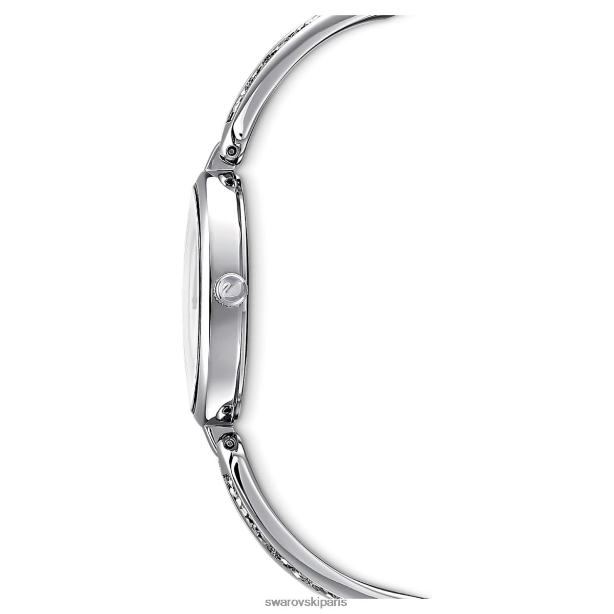 accessoires Swarovski montre rock de rêve fabrication suisse, bracelet en métal, ton argenté, acier inoxydable RZD0XJ1236