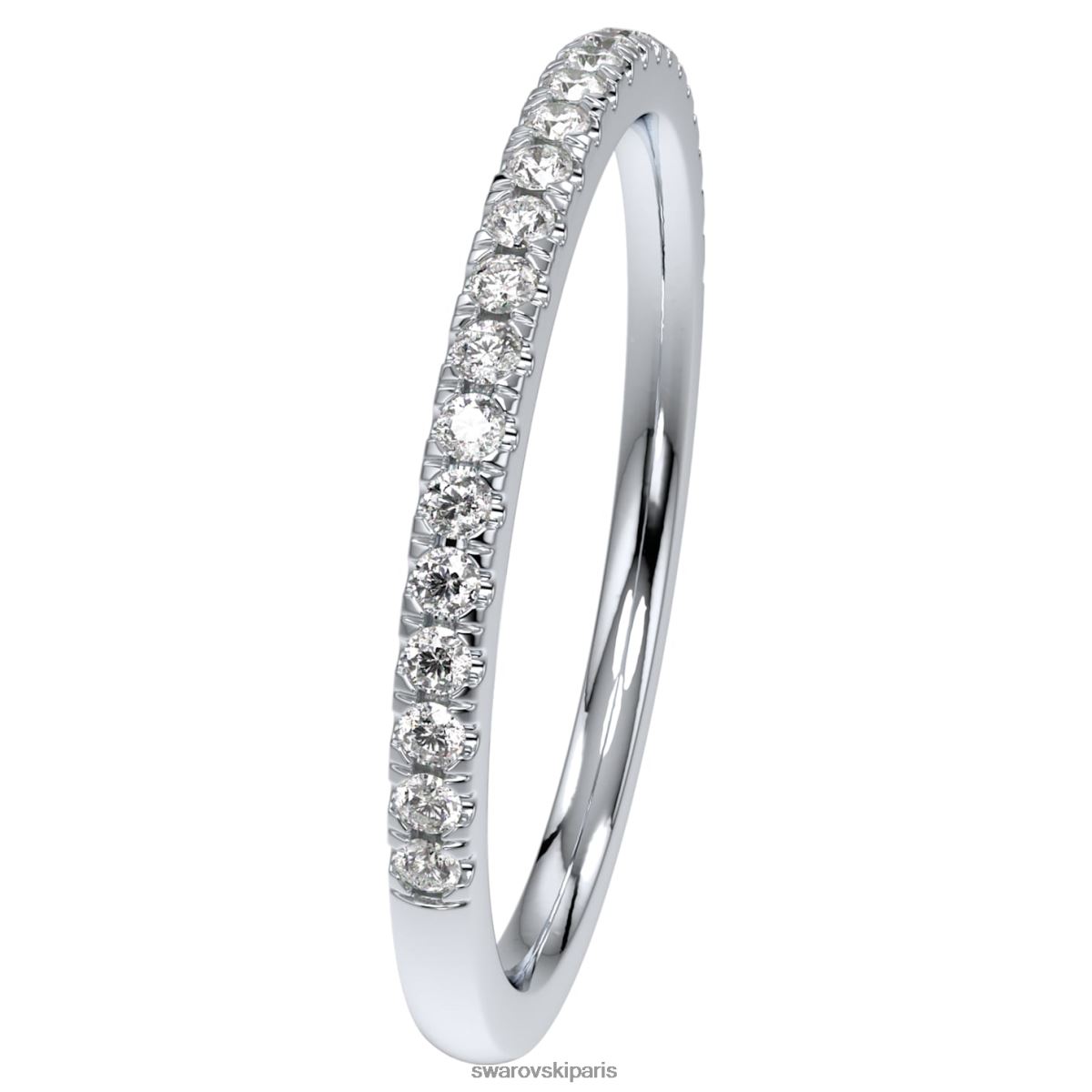 bijoux Swarovski bague d'éternité Or blanc 14 carats RZD0XJ990