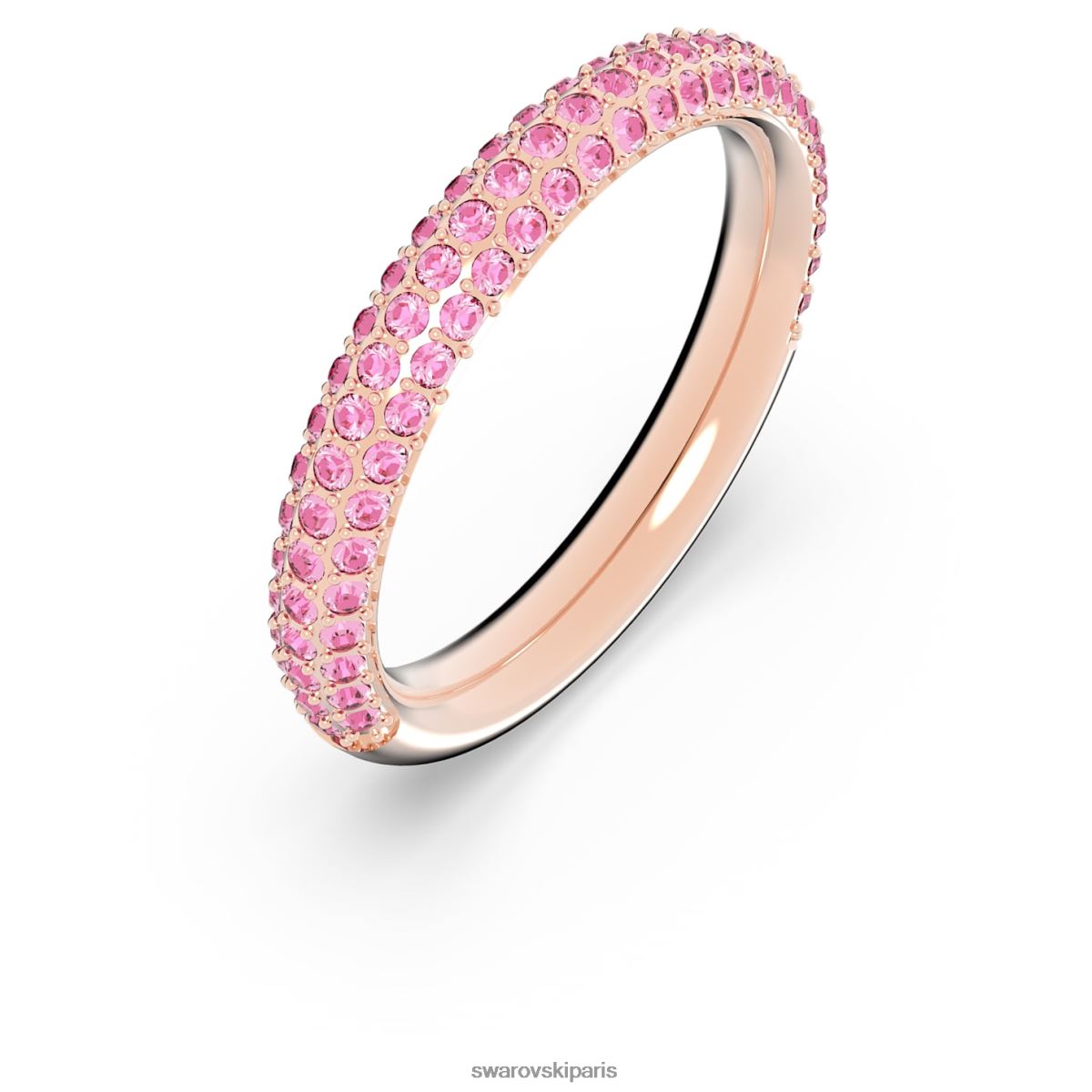 bijoux Swarovski bague en pierre rose, plaqué ton or rose RZD0XJ1015