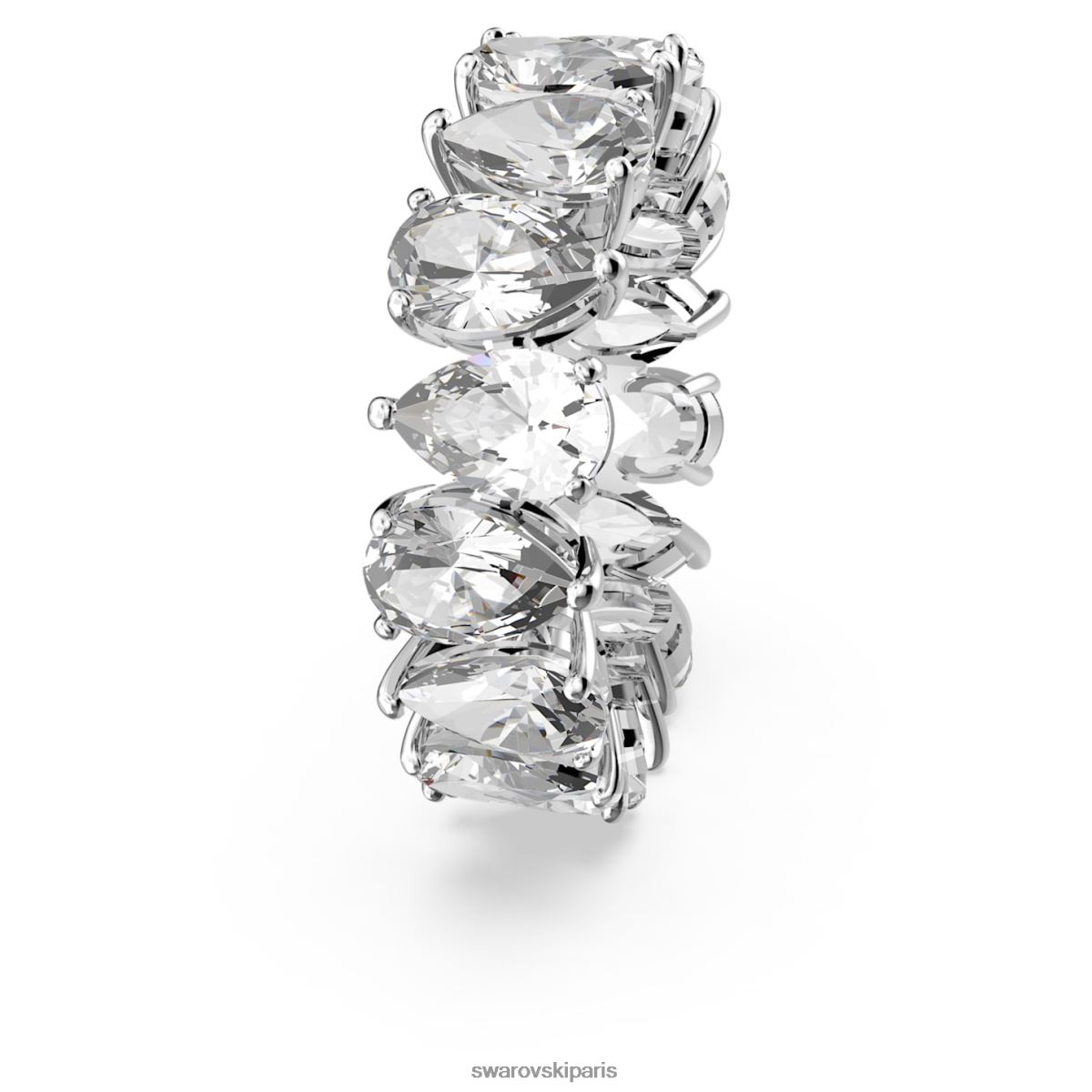 bijoux Swarovski bague vittore drop cut, blanc, rhodié RZD0XJ997