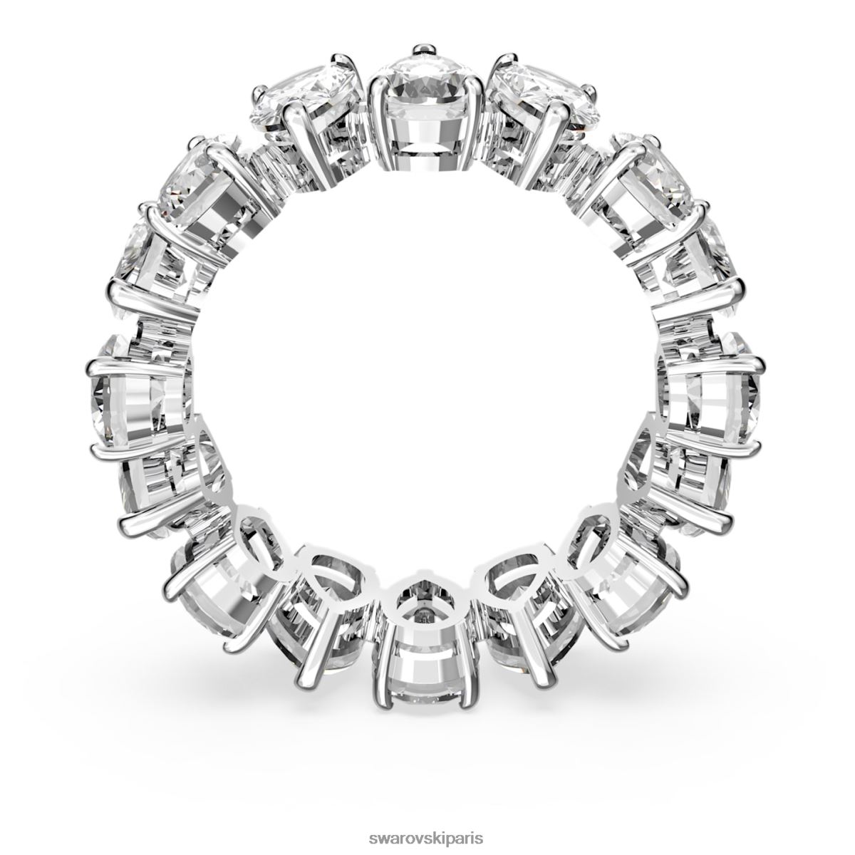 bijoux Swarovski bague vittore drop cut, blanc, rhodié RZD0XJ997