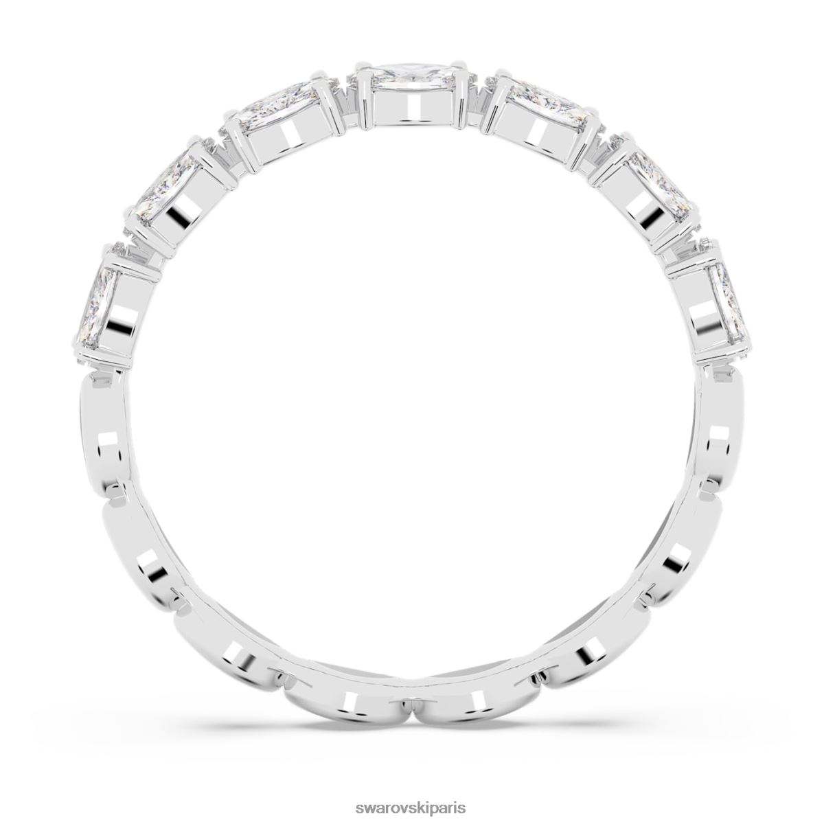 bijoux Swarovski bague vittore taille marquise, blanc, rhodié RZD0XJ1004