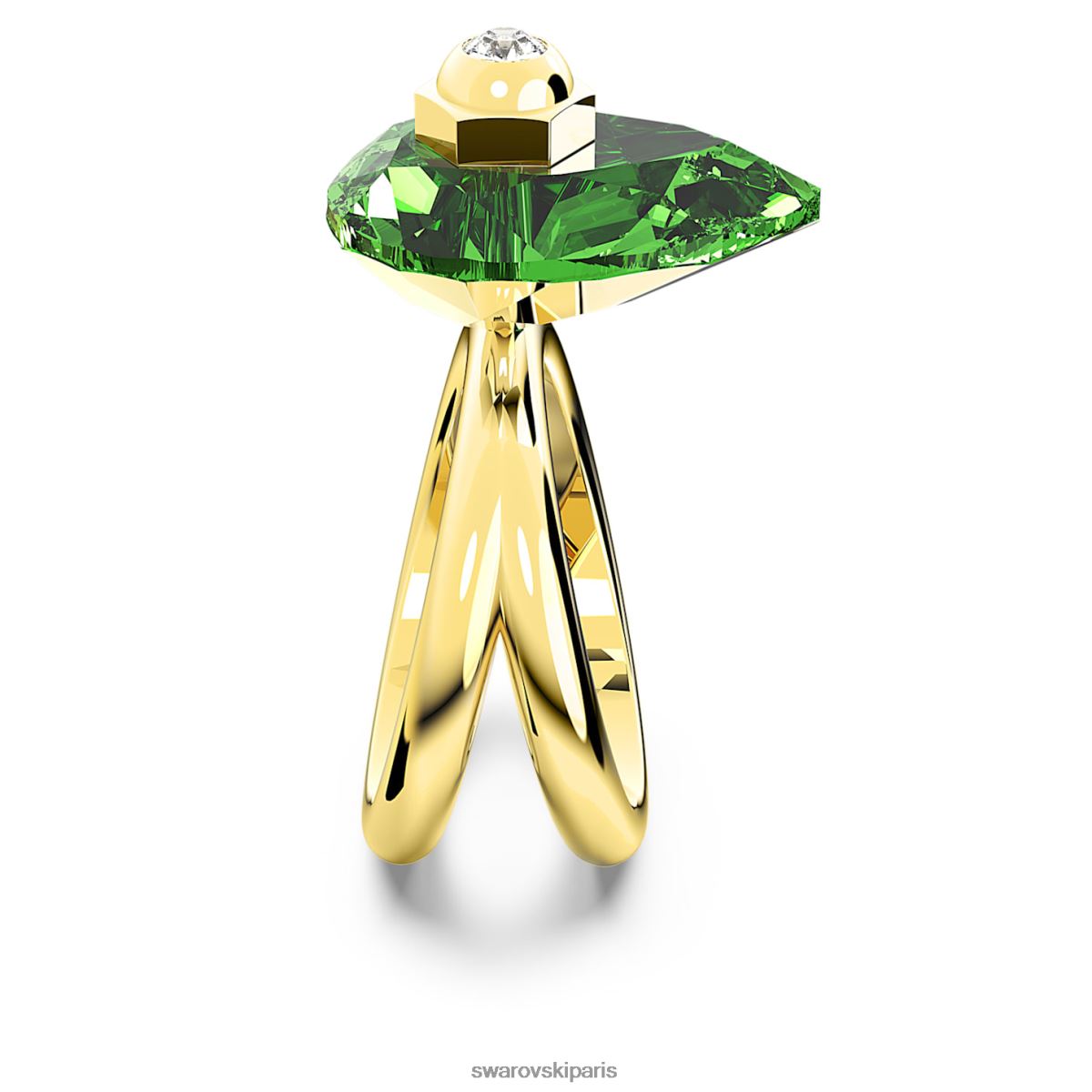 bijoux Swarovski bague numina taille poire, vert, métal doré RZD0XJ1063