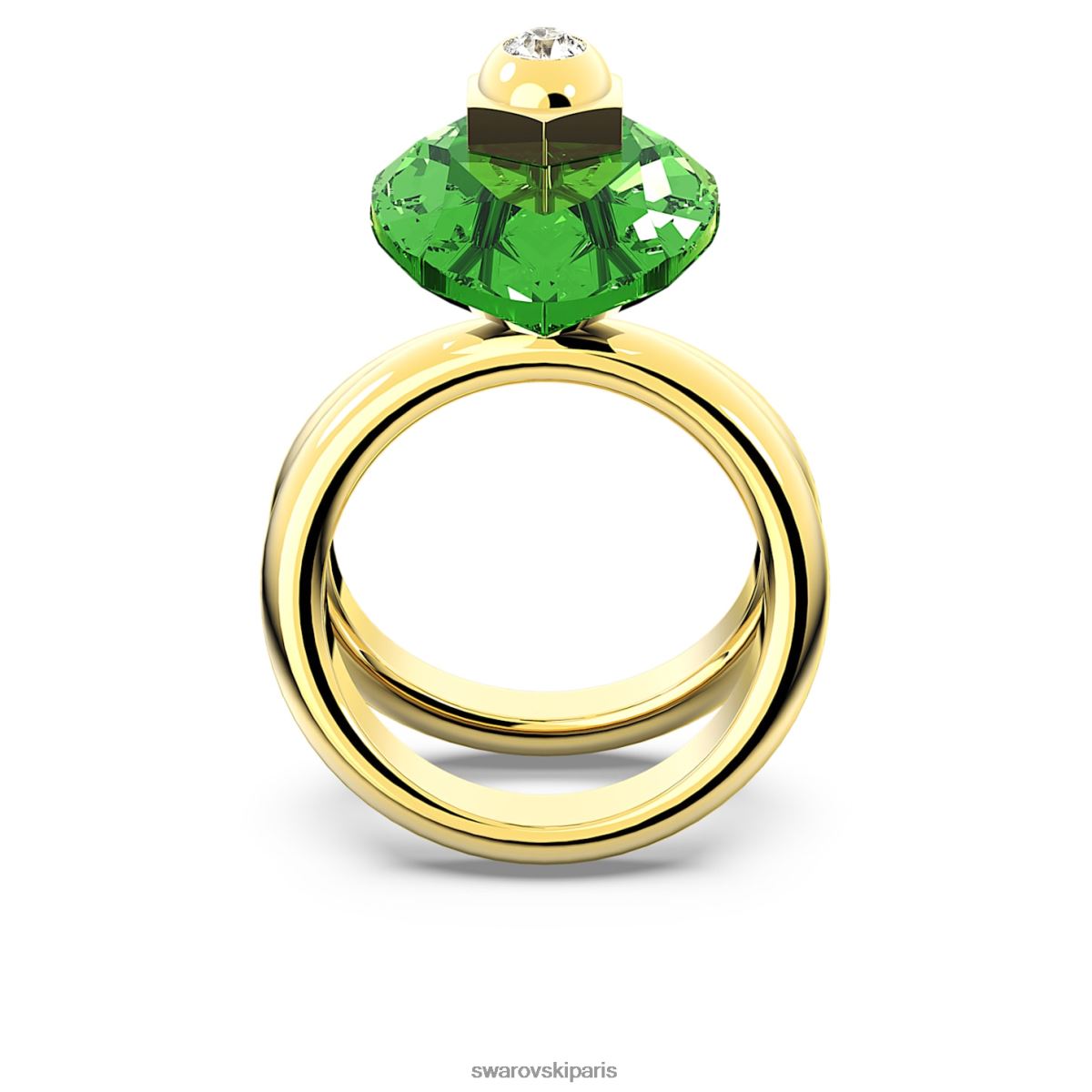 bijoux Swarovski bague numina taille poire, vert, métal doré RZD0XJ1063