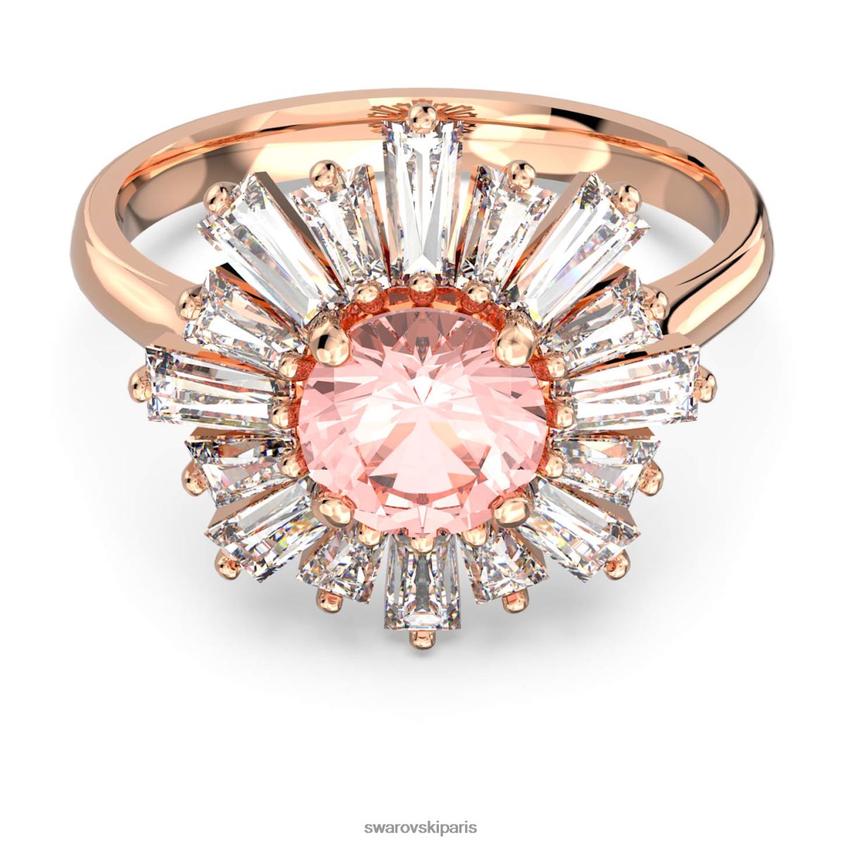 bijoux Swarovski bague soleil coupes mixtes, soleil, rose, métal doré rose RZD0XJ1093