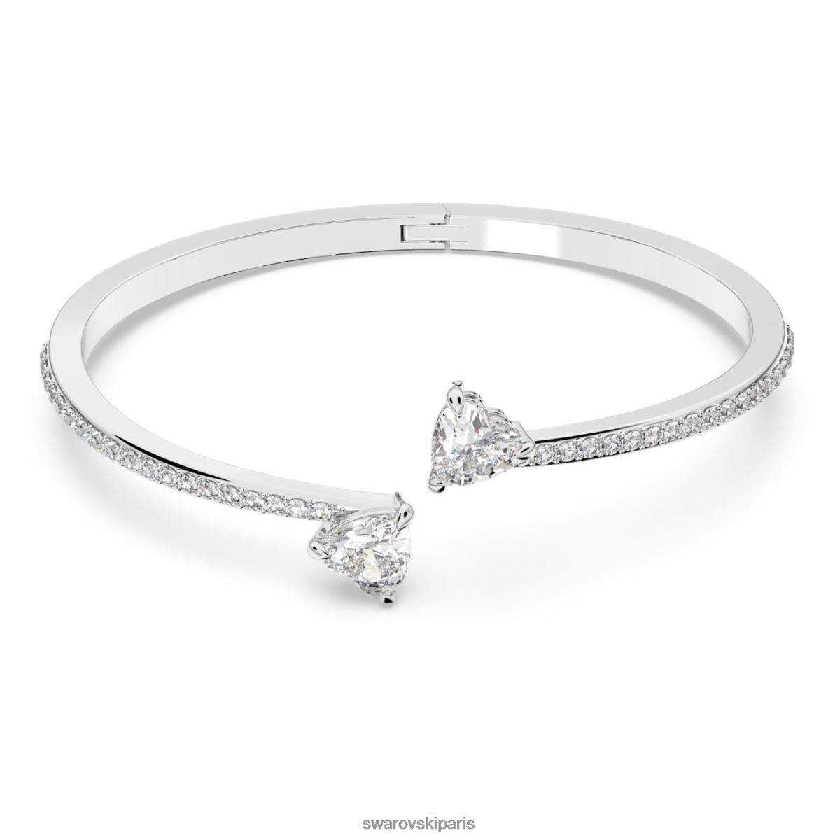 bijoux Swarovski attirer l'âme bracelet coeur, blanc, rhodié RZD0XJ620