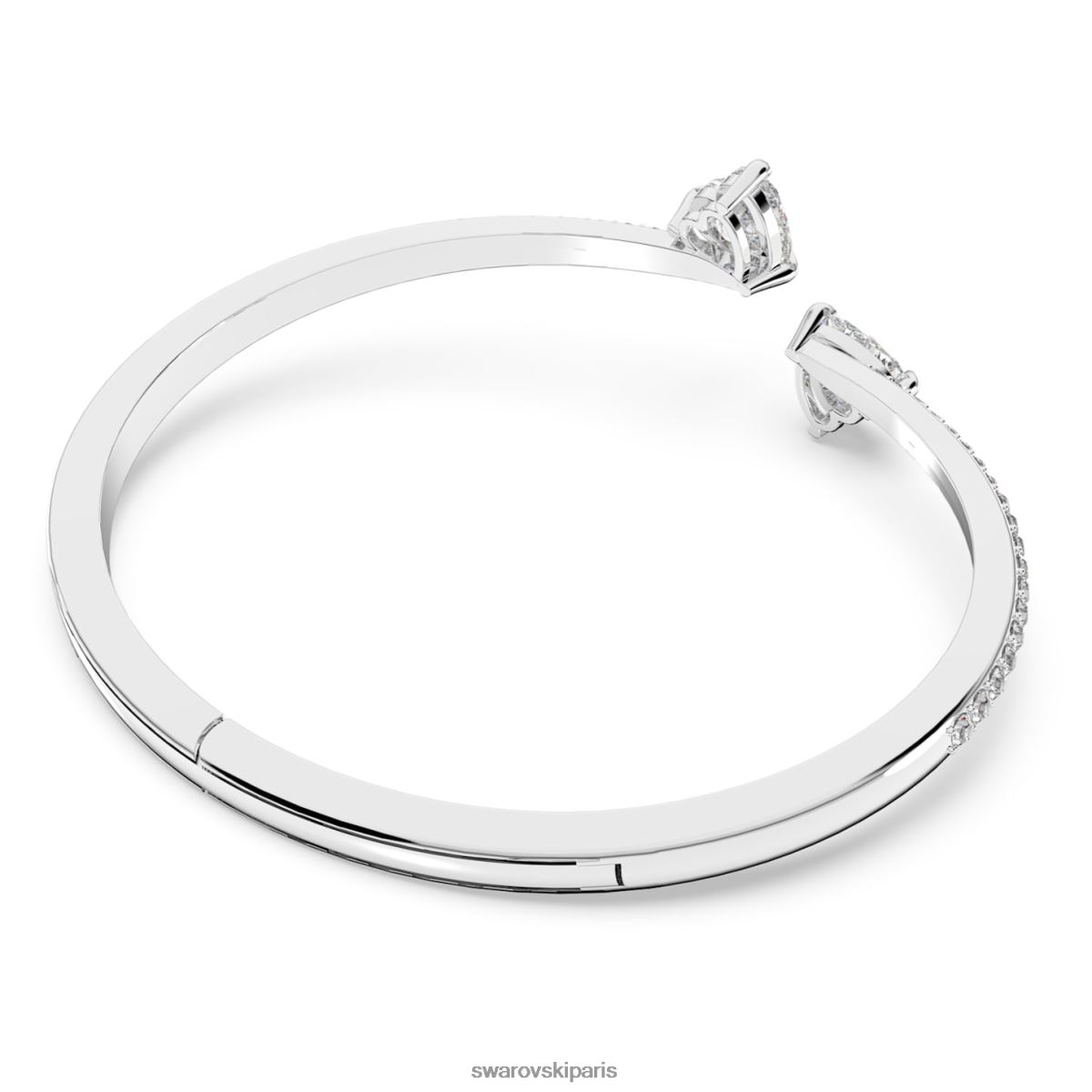 bijoux Swarovski attirer l'âme bracelet coeur, blanc, rhodié RZD0XJ620
