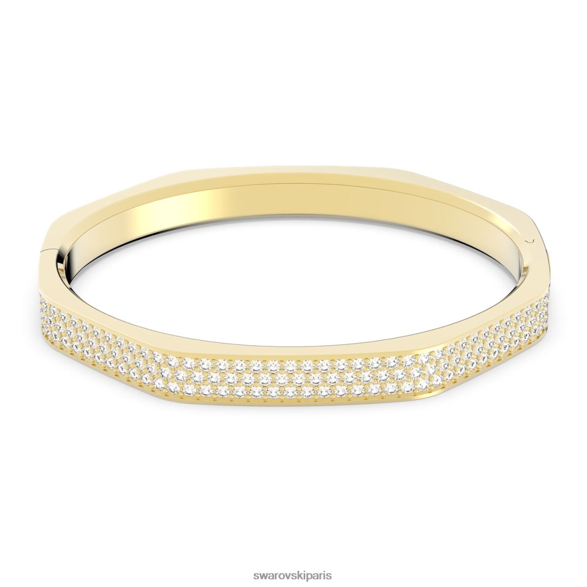 bijoux Swarovski bracelet dextère forme octogonale, blanc, métal doré RZD0XJ593