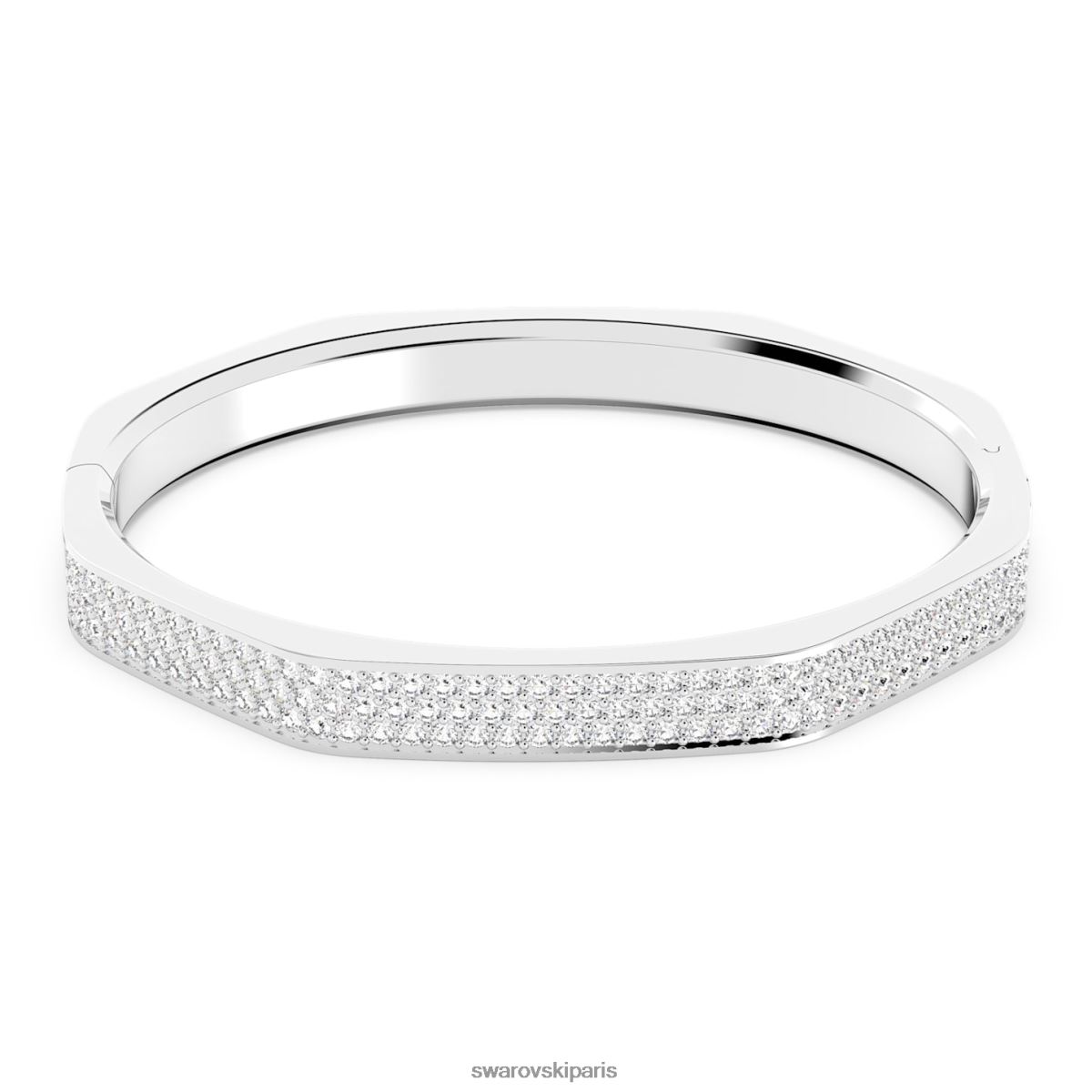 bijoux Swarovski bracelet dextère forme octogonale, blanc, rhodié RZD0XJ598