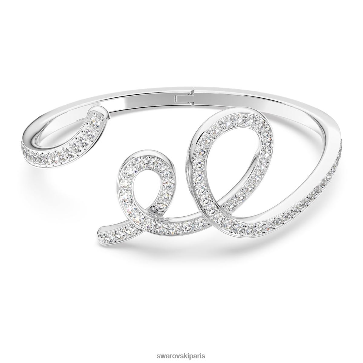 bijoux Swarovski bracelet fluenta cristaux rallumés, blancs, plaqués rhodium RZD0XJ646