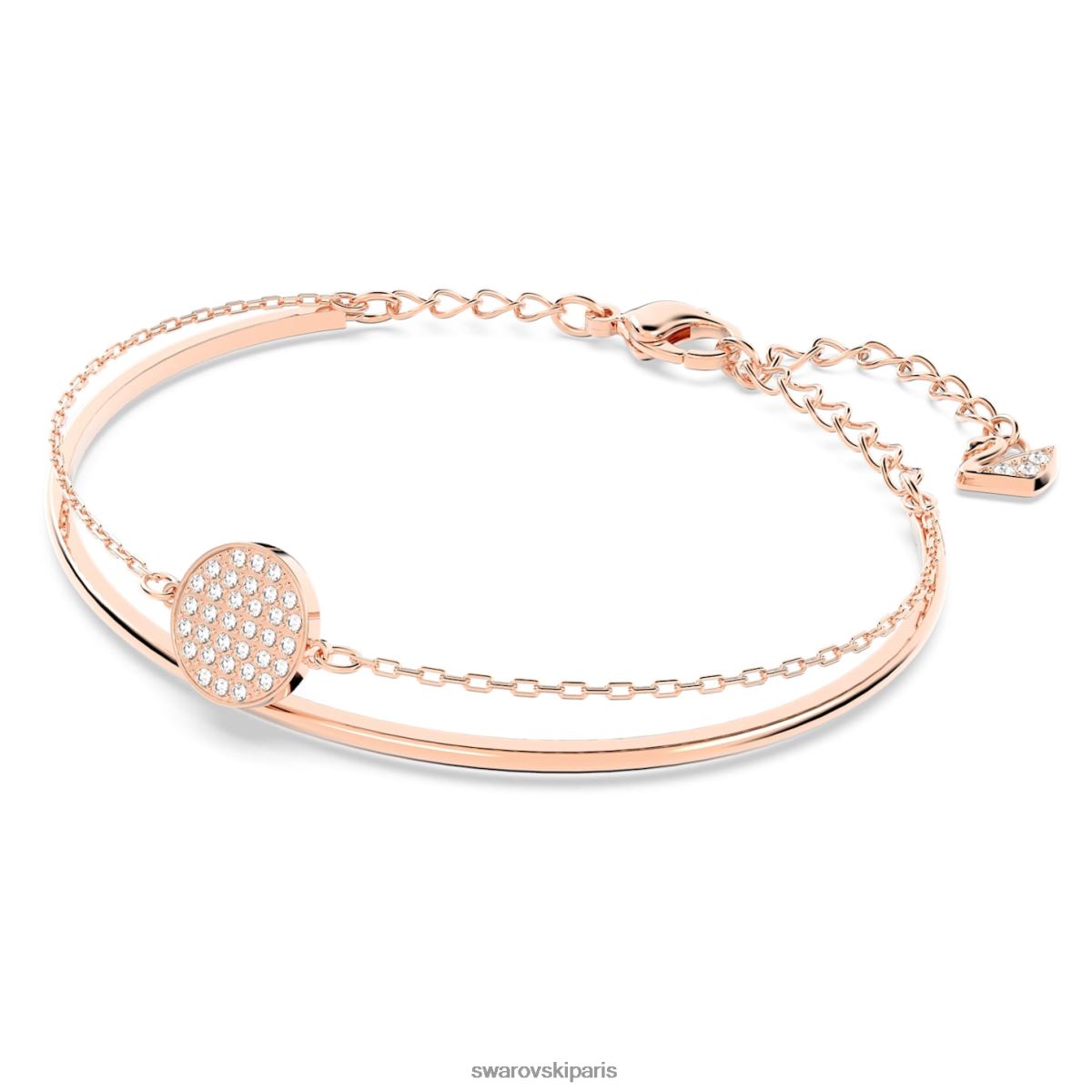 bijoux Swarovski bracelet gingembre blanc, plaqué ton or rose RZD0XJ597