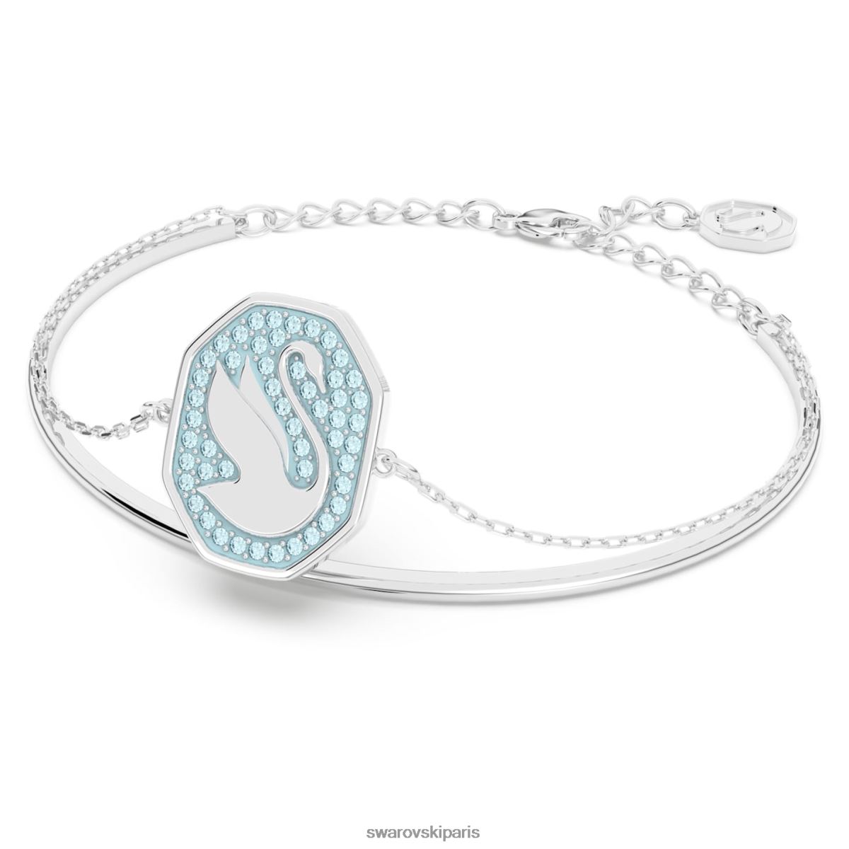 bijoux Swarovski bracelet signum cygne, bleu, rhodié RZD0XJ642