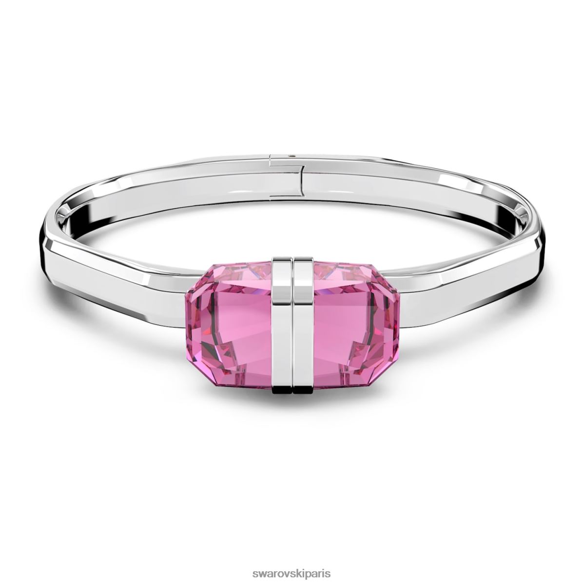 bijoux Swarovski bracelet transparent fermeture magnétique, rose, acier inoxydable RZD0XJ618