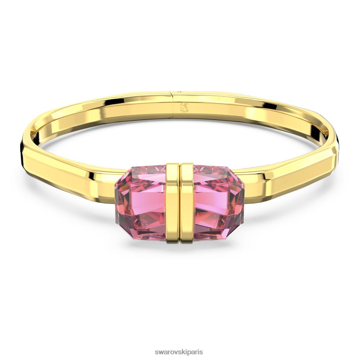 bijoux Swarovski bracelet transparent fermeture magnétique, rose, métal doré RZD0XJ617