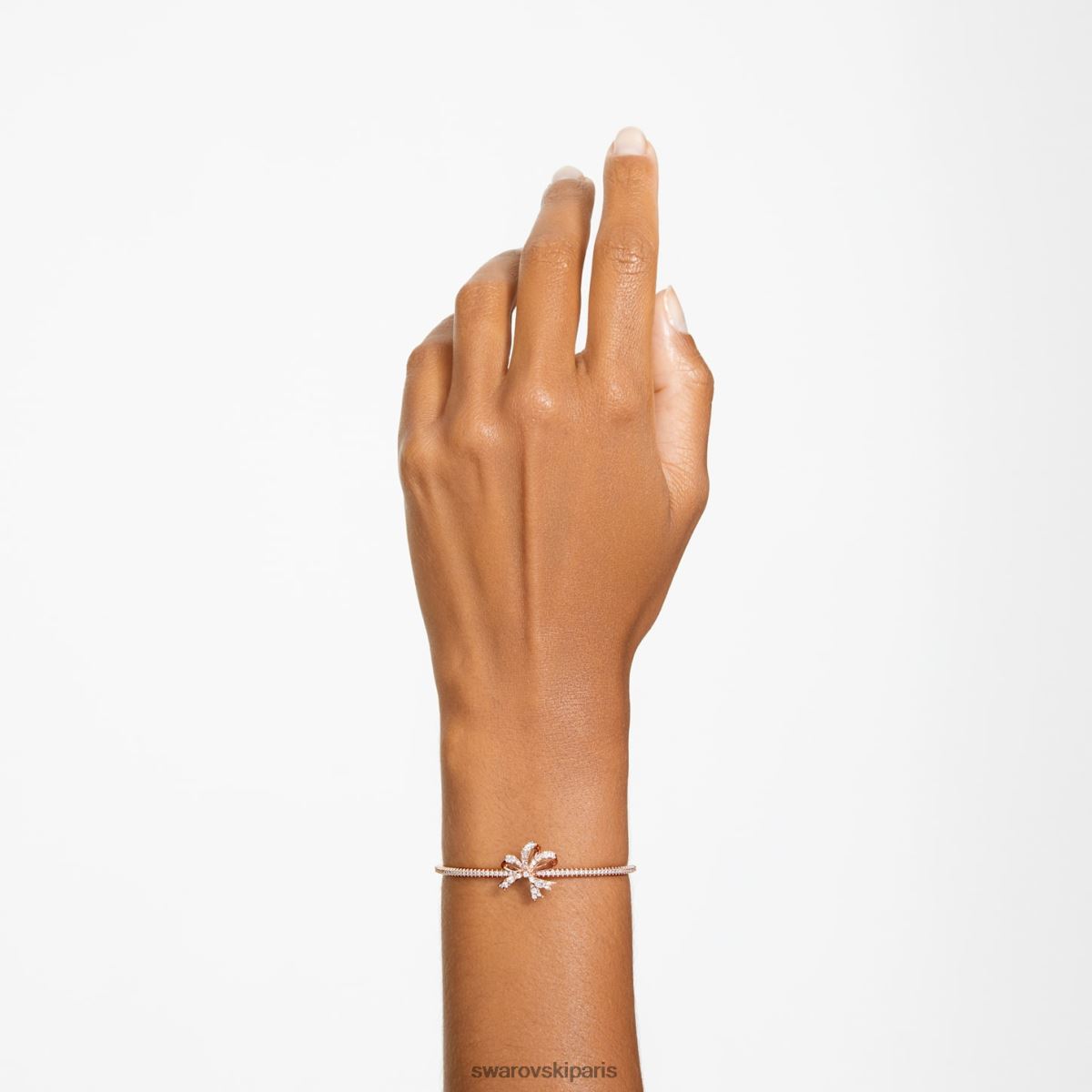 bijoux Swarovski bracelet volta nœud, blanc, métal doré rose RZD0XJ510