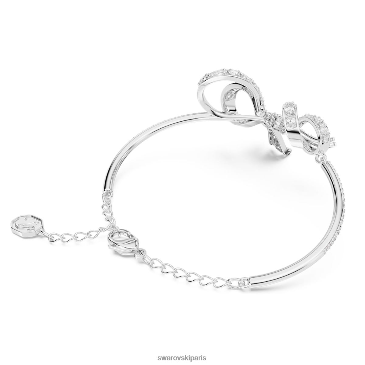 bijoux Swarovski bracelet volta noeud, blanc, rhodié RZD0XJ505