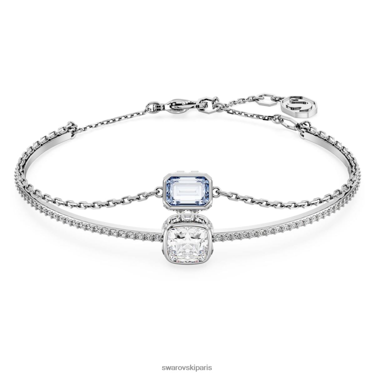 bijoux Swarovski encore un bracelet coupes mixtes, bleu, rhodié RZD0XJ633