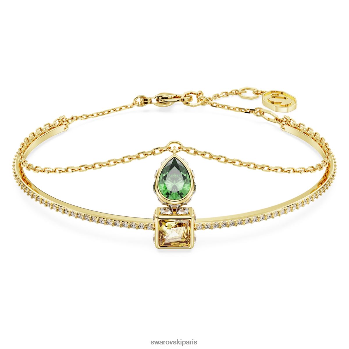 bijoux Swarovski encore un bracelet coupes mixtes, multicolore, plaqué or RZD0XJ635