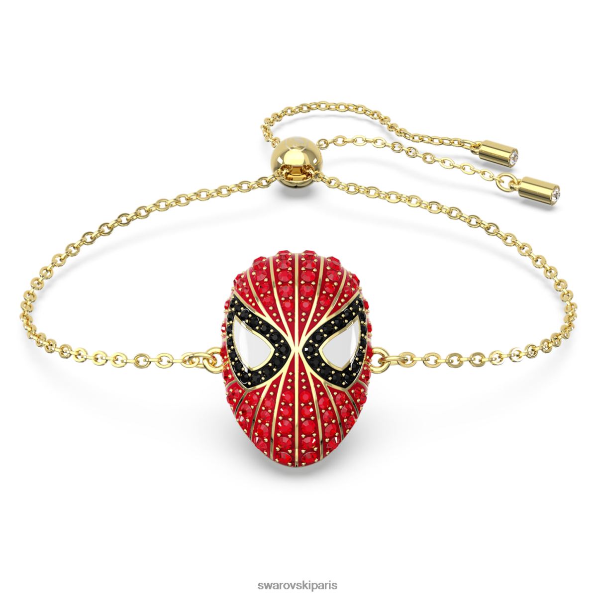 bijoux Swarovski bracelet Marvel Spider-Man rouge, plaqué or RZD0XJ429