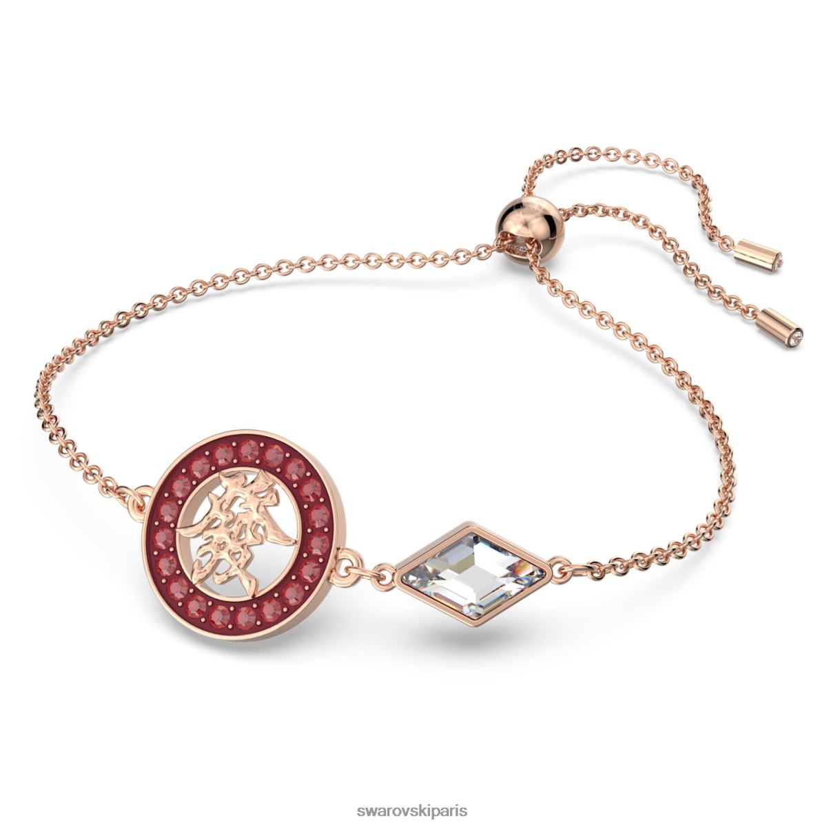 bijoux Swarovski bracelet alea rouge, plaqué ton or rose RZD0XJ445